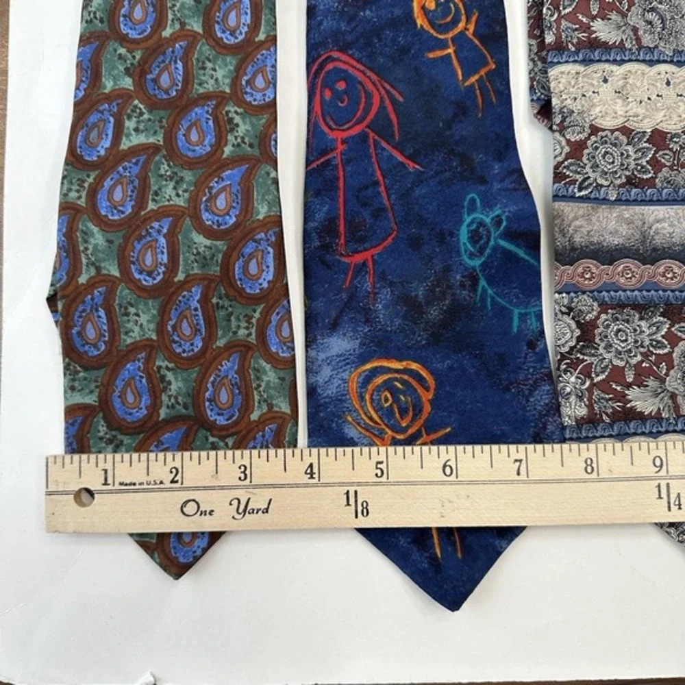 Lot‎ of 7 Assorted Men's Neck Ties Silk Made In USA & Italy Designer